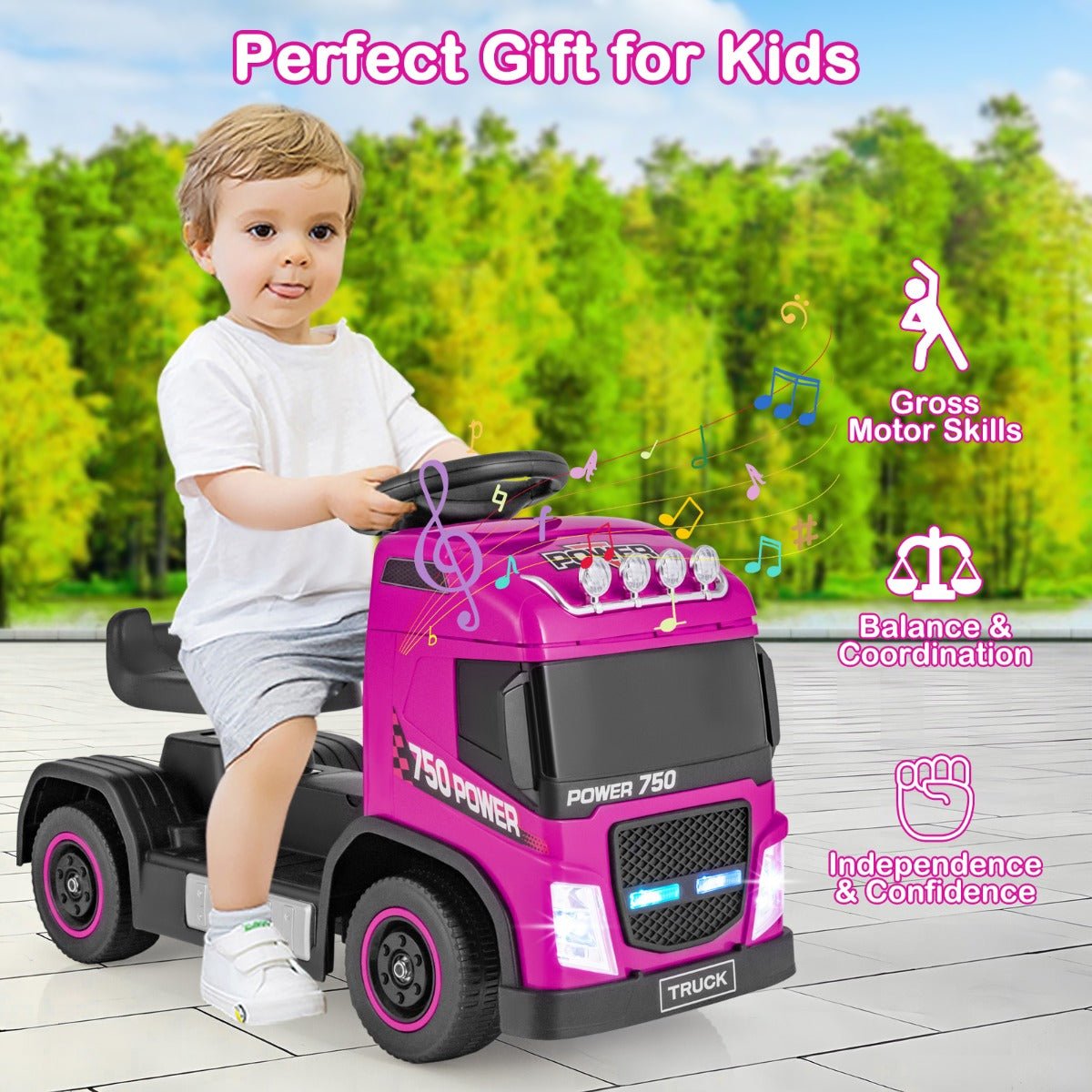 Pink Music Truck for Outdoor Fun