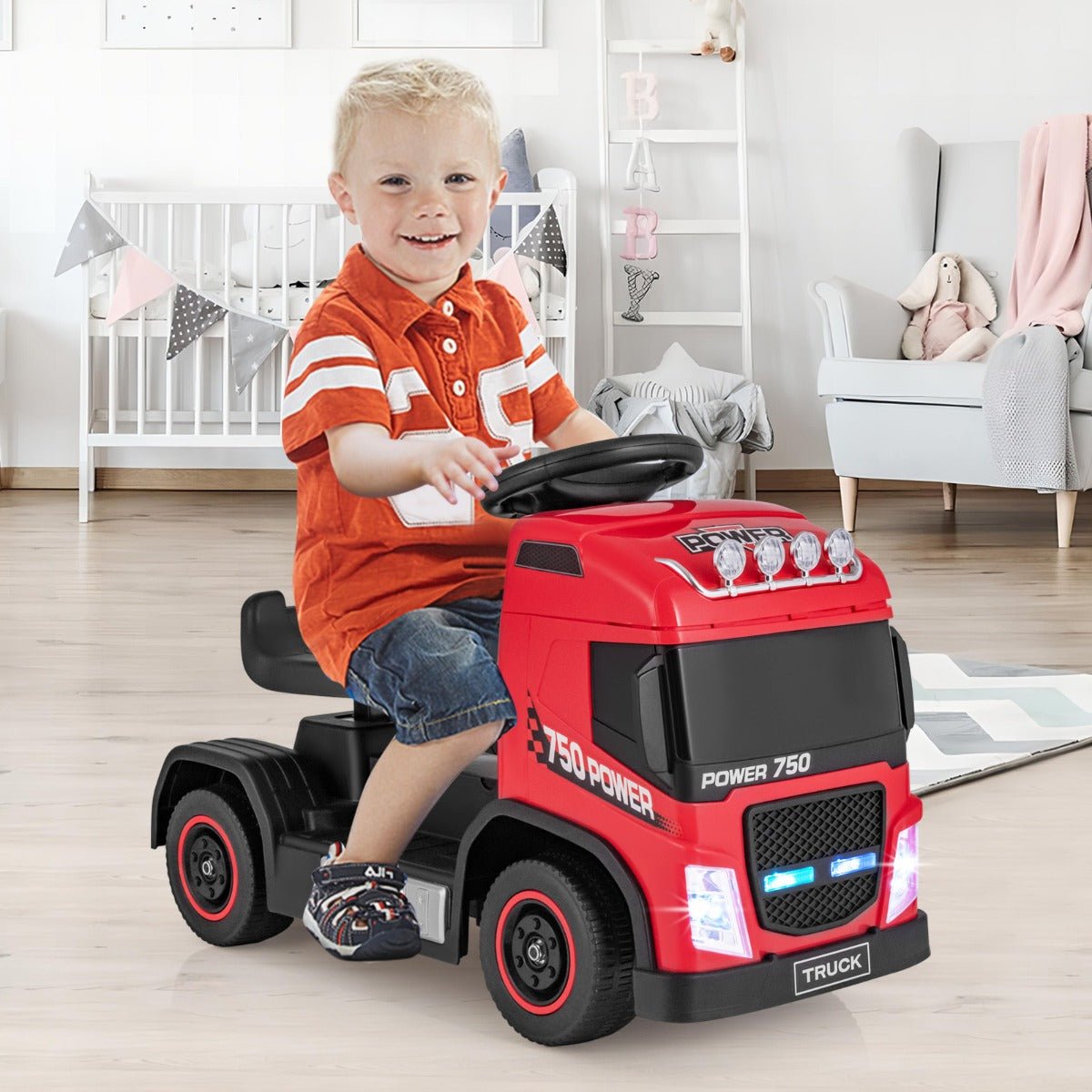 Toddlers' Red Musical Journey Truck