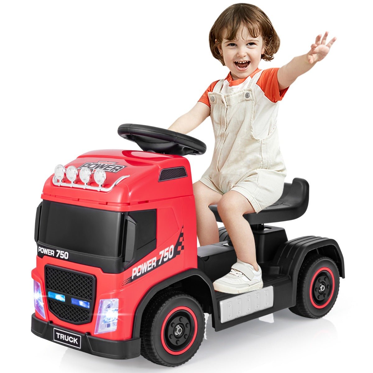 Musical Red Ride On Push Truck for Kids Fun and Safe