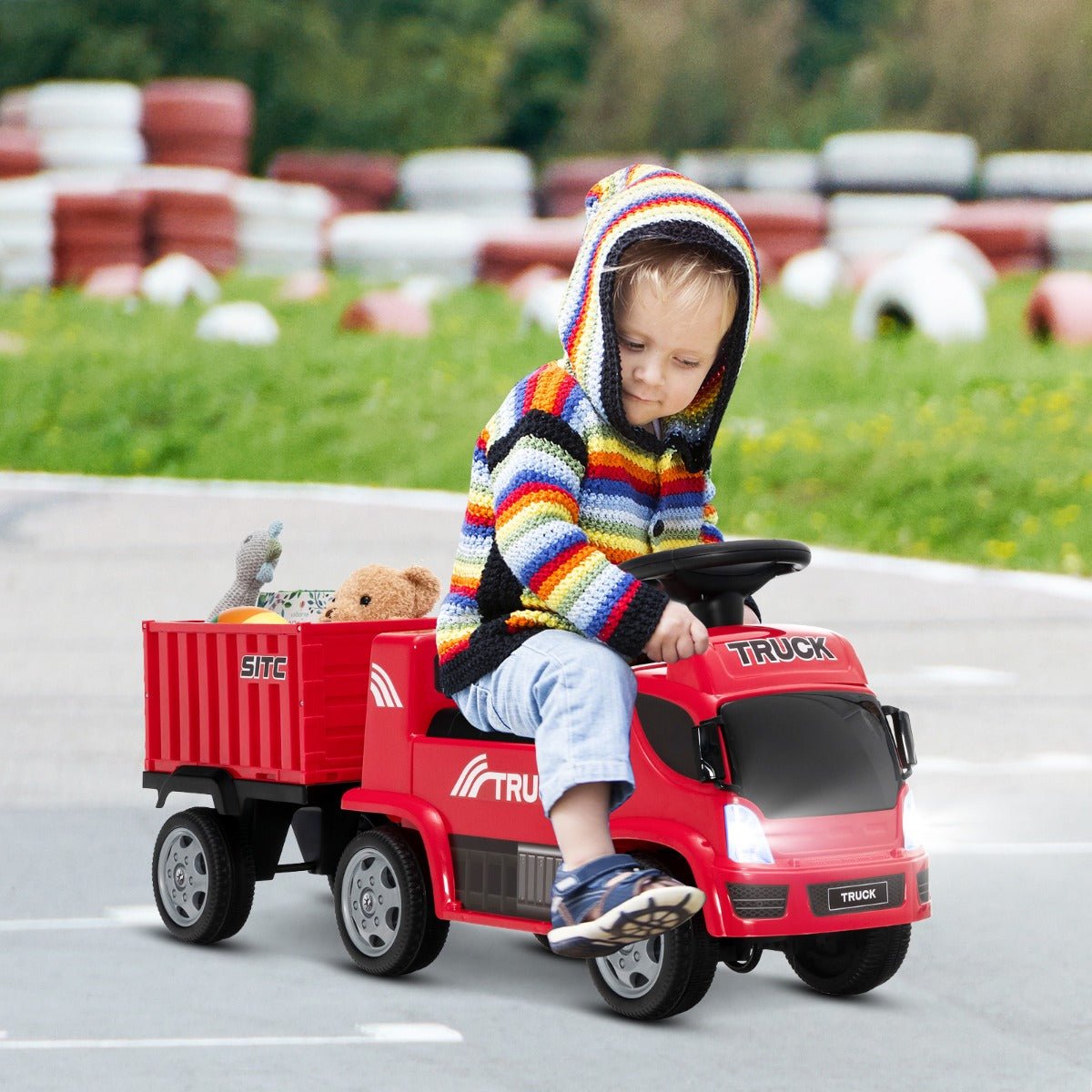 Red Kids Ride On Truck with Storage - Shop at Kids Mega Mart