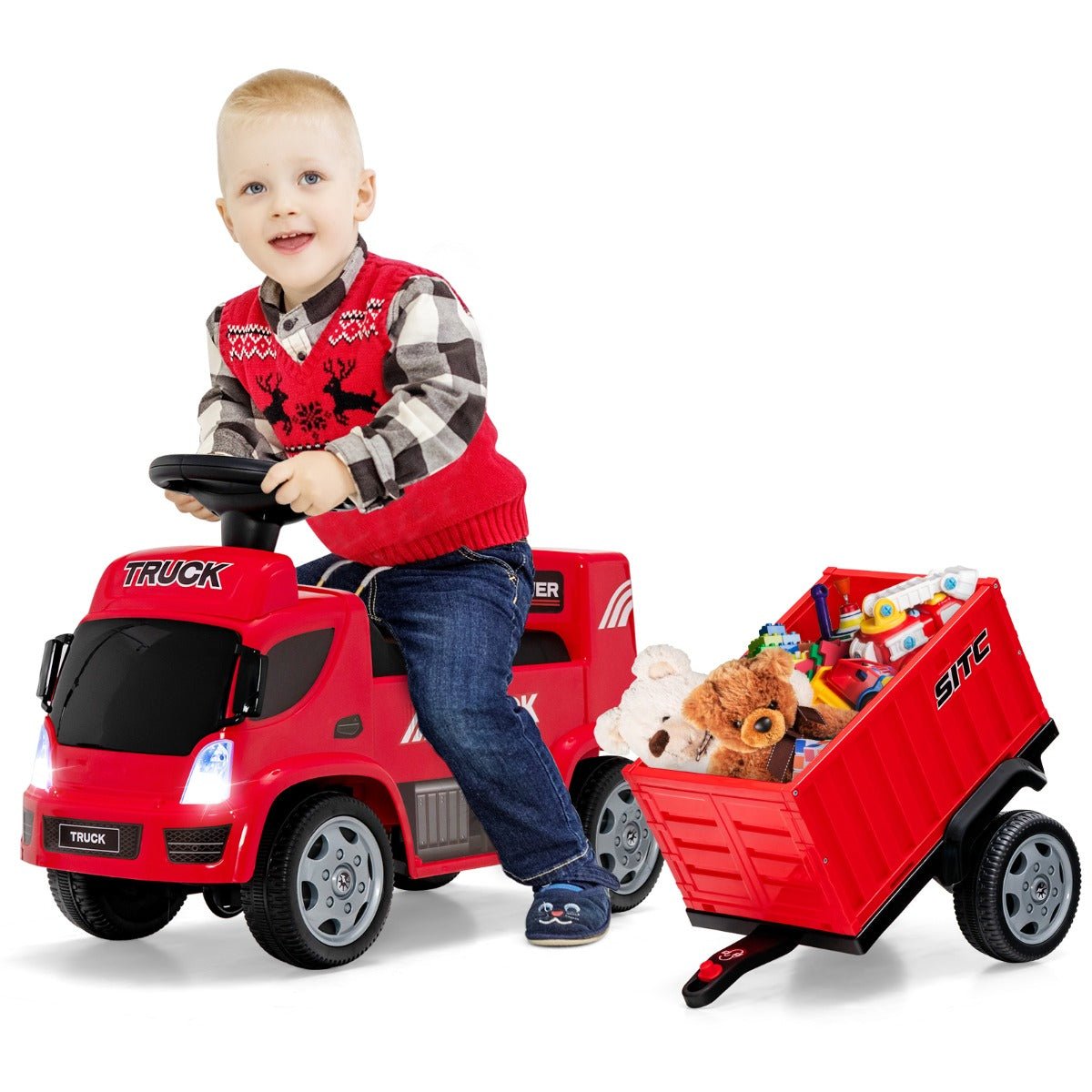 Buy a Fun and Functional Red Ride On Truck in Australia