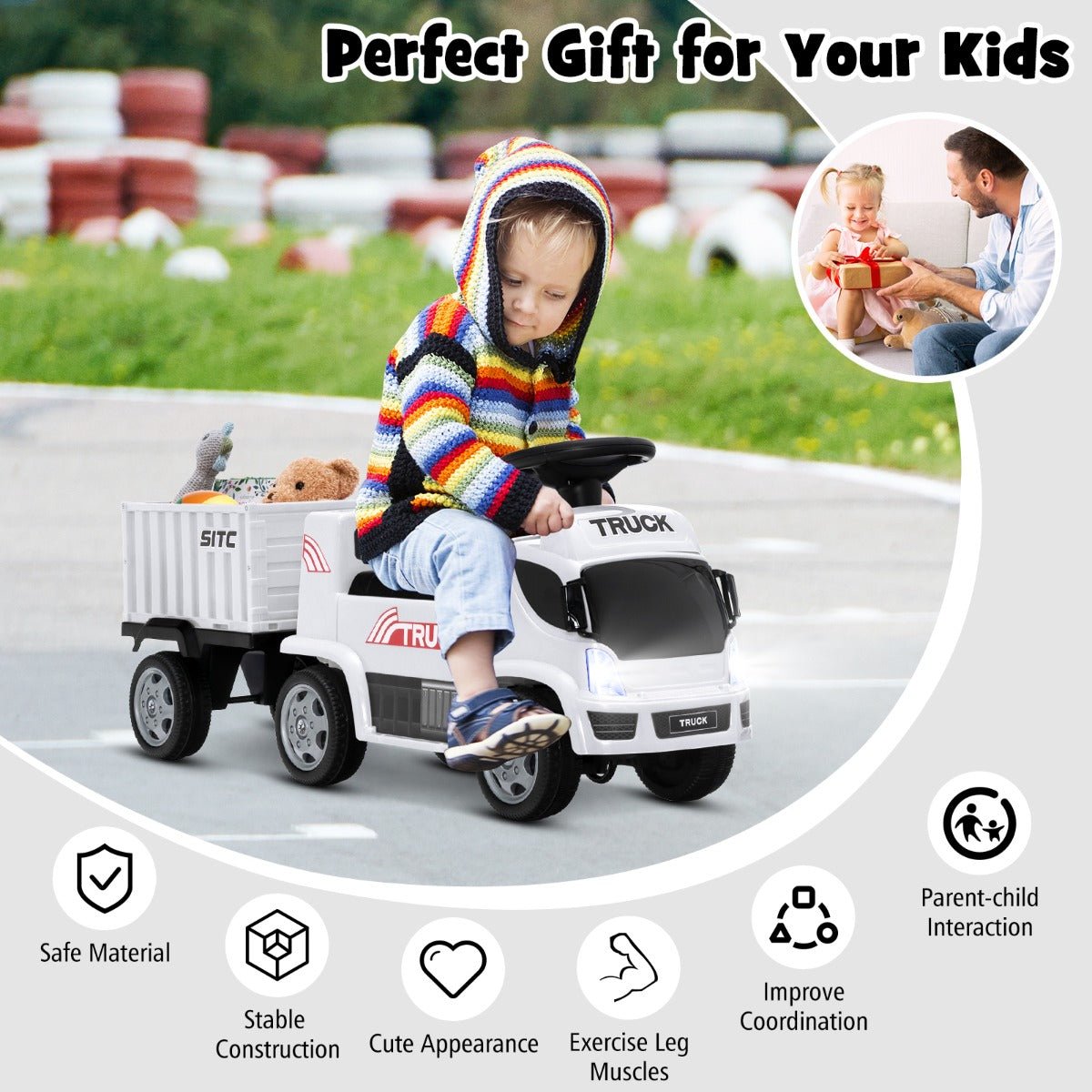 Get Your Kids Rolling with a White Ride On Truck