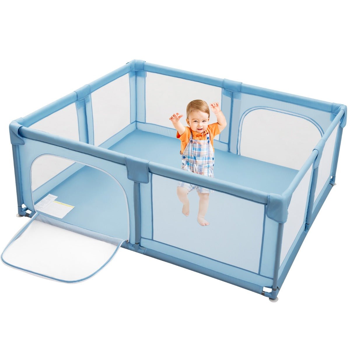 Infant Play Area in Blue with Safety Lock