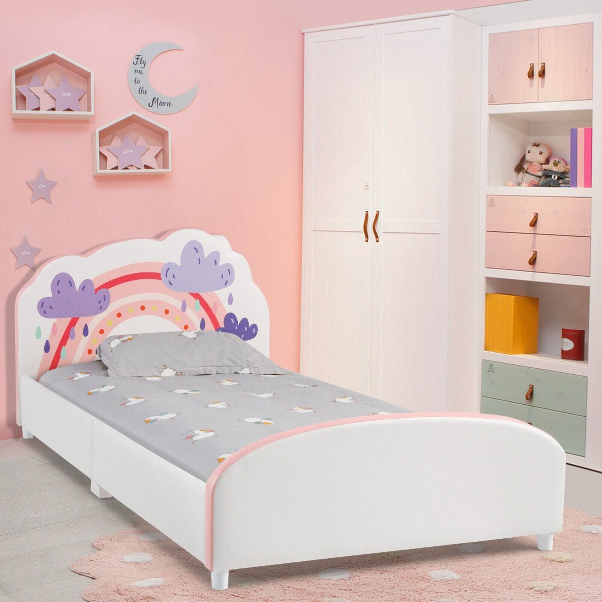 Children's Cloud Pattern Bed