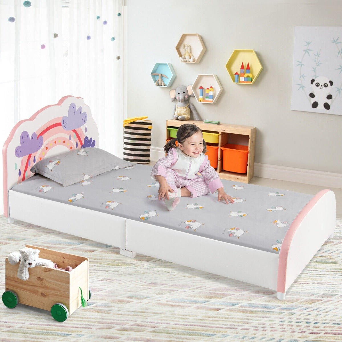 Plush Single Bed for Kids' Comfort