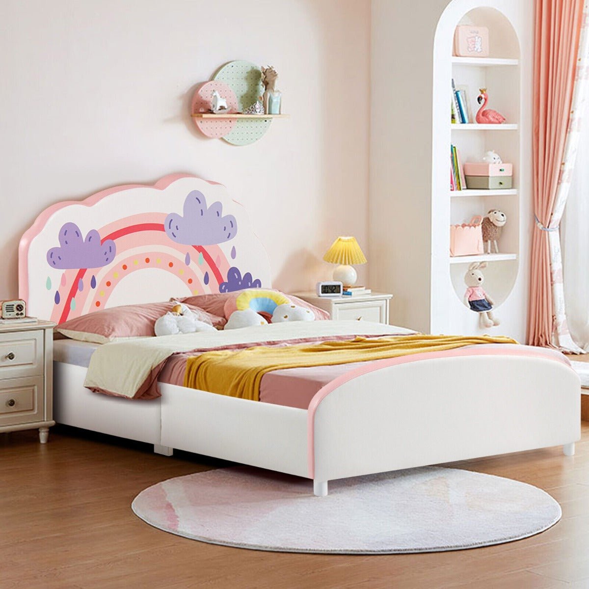 Single Bed with Cloud Headboard