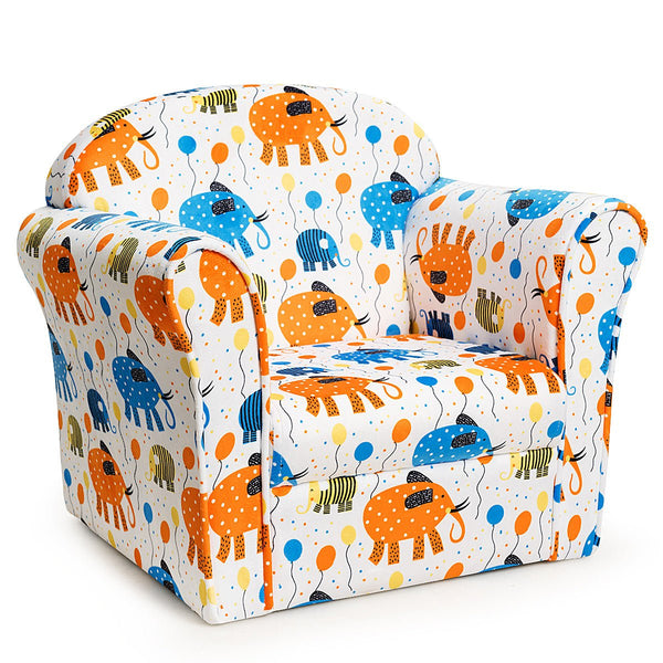 Velvet Kids Sofa in Lovely Pattern: Cozy Seating Solution for Baby Room