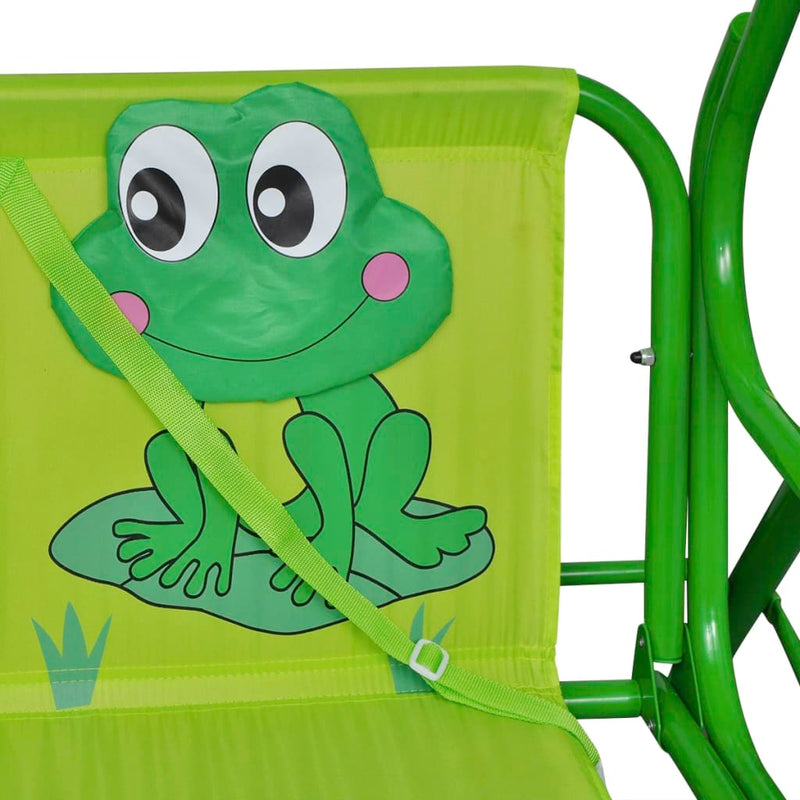 Shop vidaXL Kids Garden Swing Seat Green Frog Australia