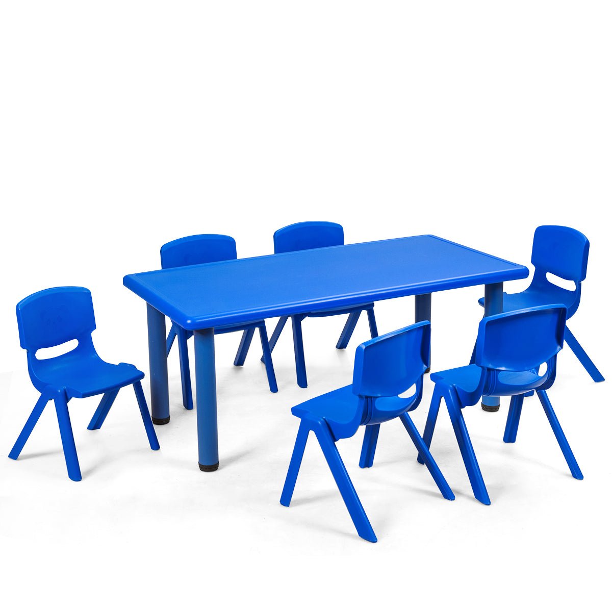 Kids Table and 6 Chairs Set - Perfect for Preschools and Home