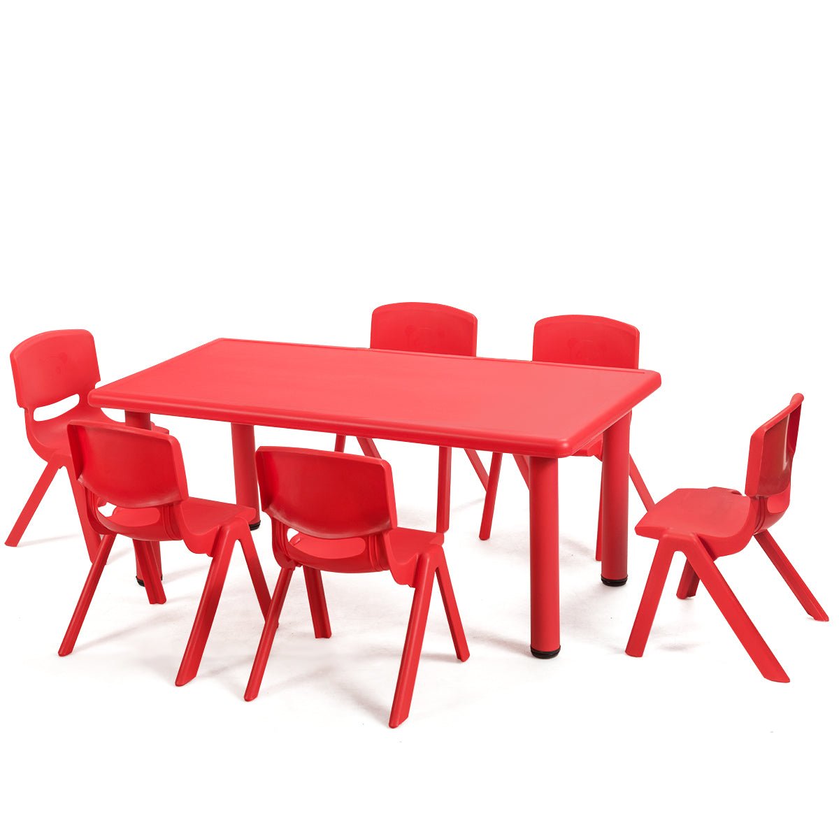 Kids Table and 6 Chairs Set - Perfect for Preschools and Homes