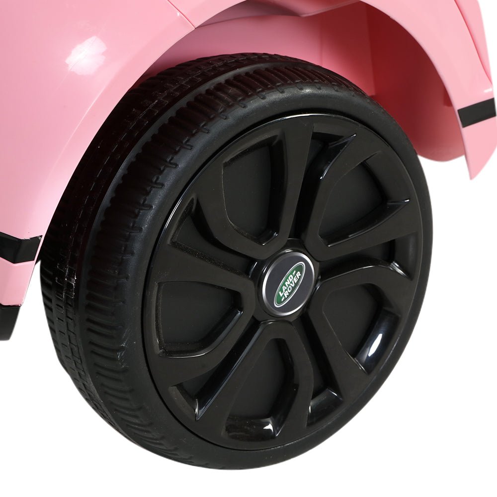 Pink 12v Land Rover Kids Ride on Car for fun and imaginative play at home.