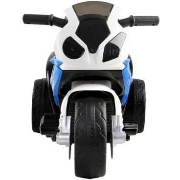 BMW Licensed S1000RR Kids Ride On Motorbike in Blue, perfect for indoor playtime fun.