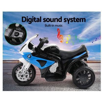 Outdoor Toy with music Kids Toy Ride On Motorbike BMW Licensed S1000RR Blue Australia