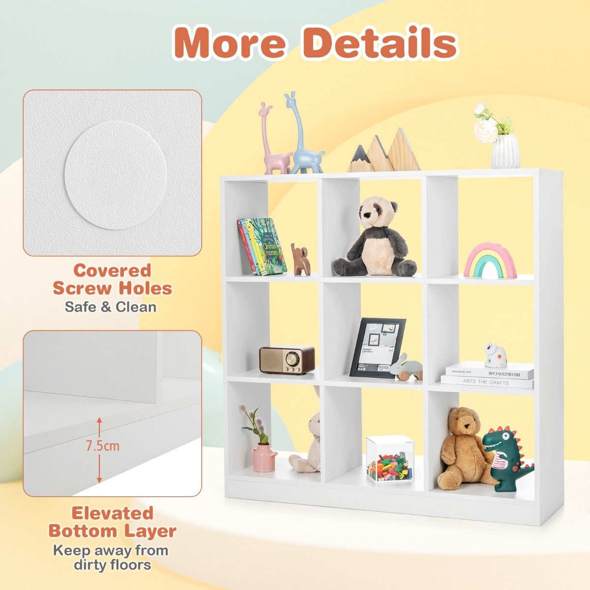Child-Safe Toy Organizer - Anti-toppling Device for Kids Room
