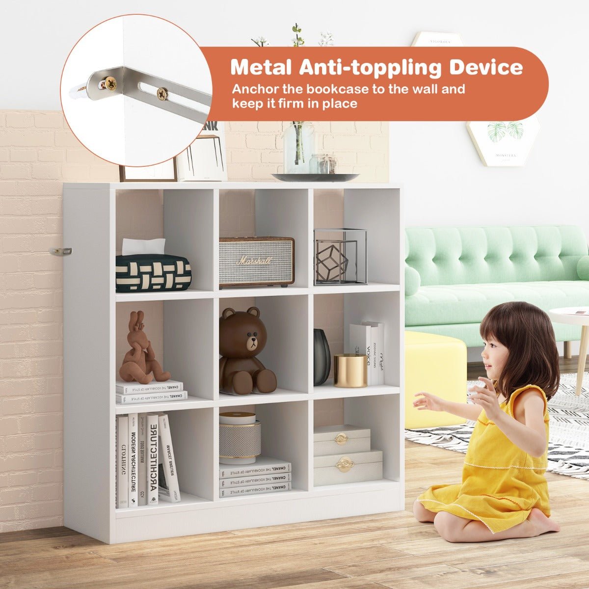 Kid's Room Organization - Toy Storage with Anti-toppling Device