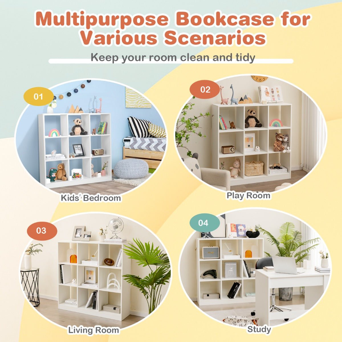  Smart Kid's Toy Storage - Anti-toppling Organizer for Safety