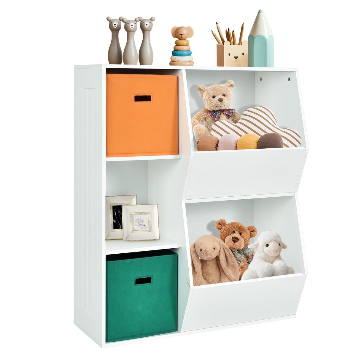 Organize Kids Room - Toy Storage with 2 Baskets for Easy Access
