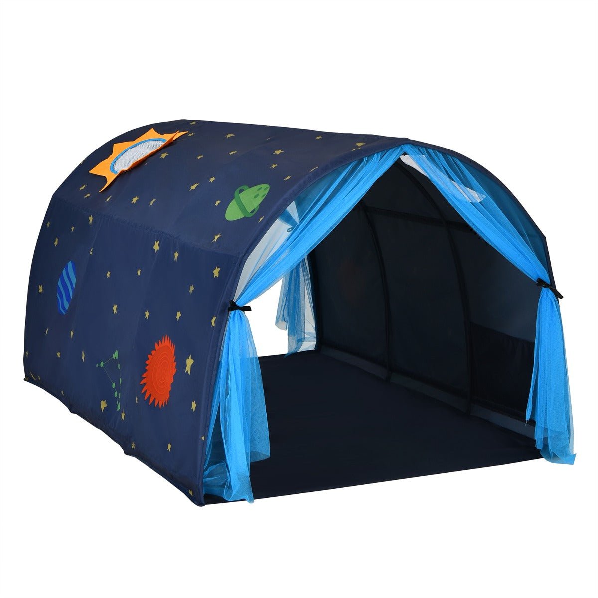 Twin Bedtime Retreat: Kids Sleeping Tent Playhouse with Carry Bag