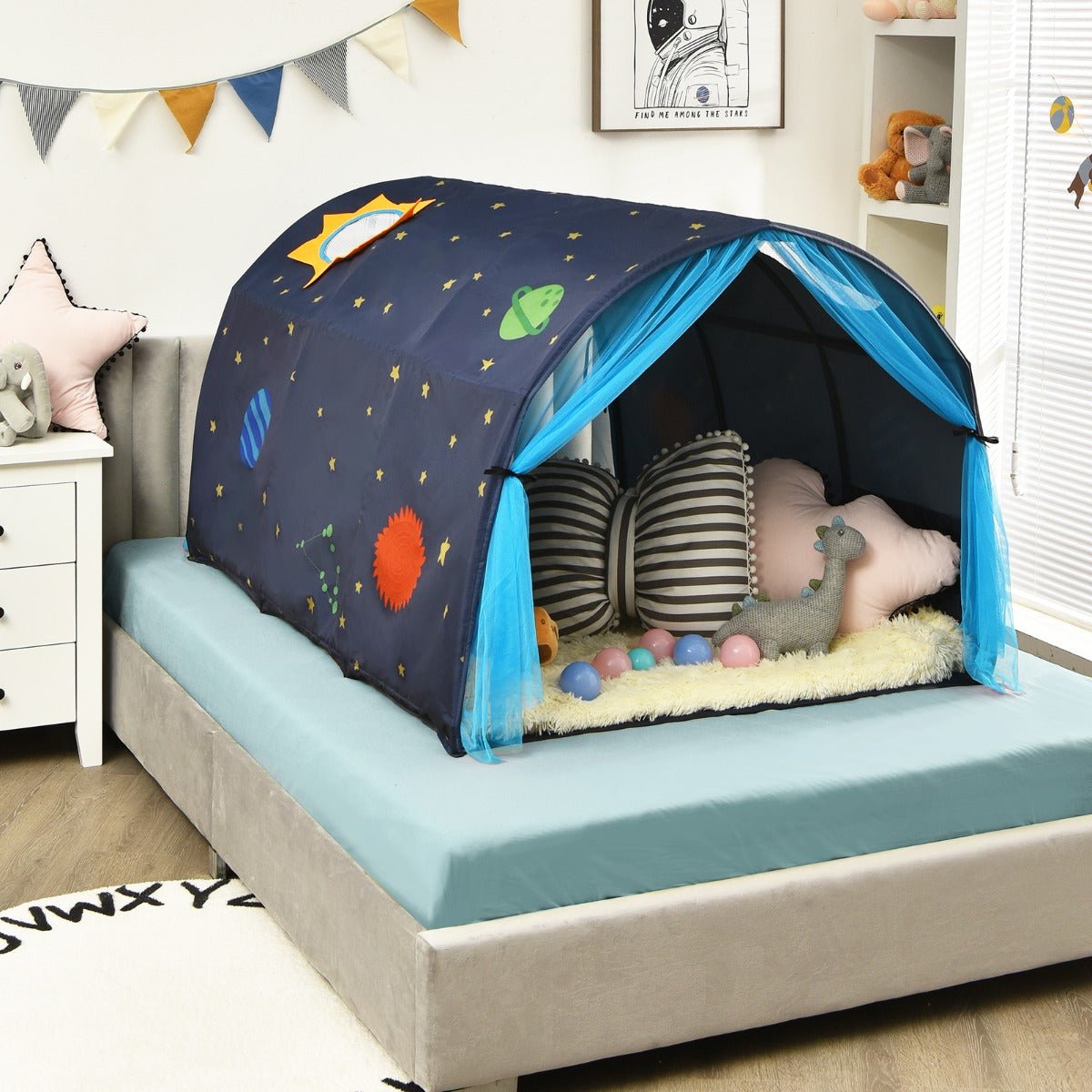 Cozy Kids Twin Sleeping Tent: Adventure Awaits with Carry Bag
