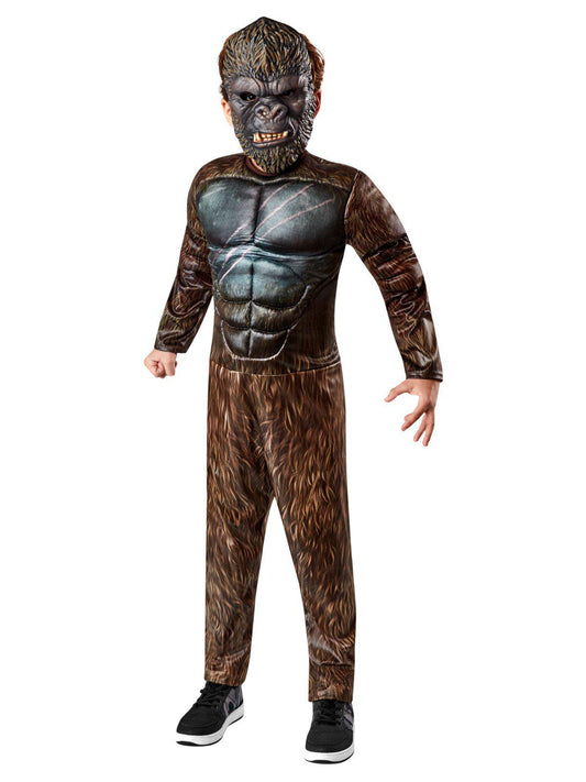 Young child in detailed King Kong costume for play | Official Godzilla vs Kong merchandise