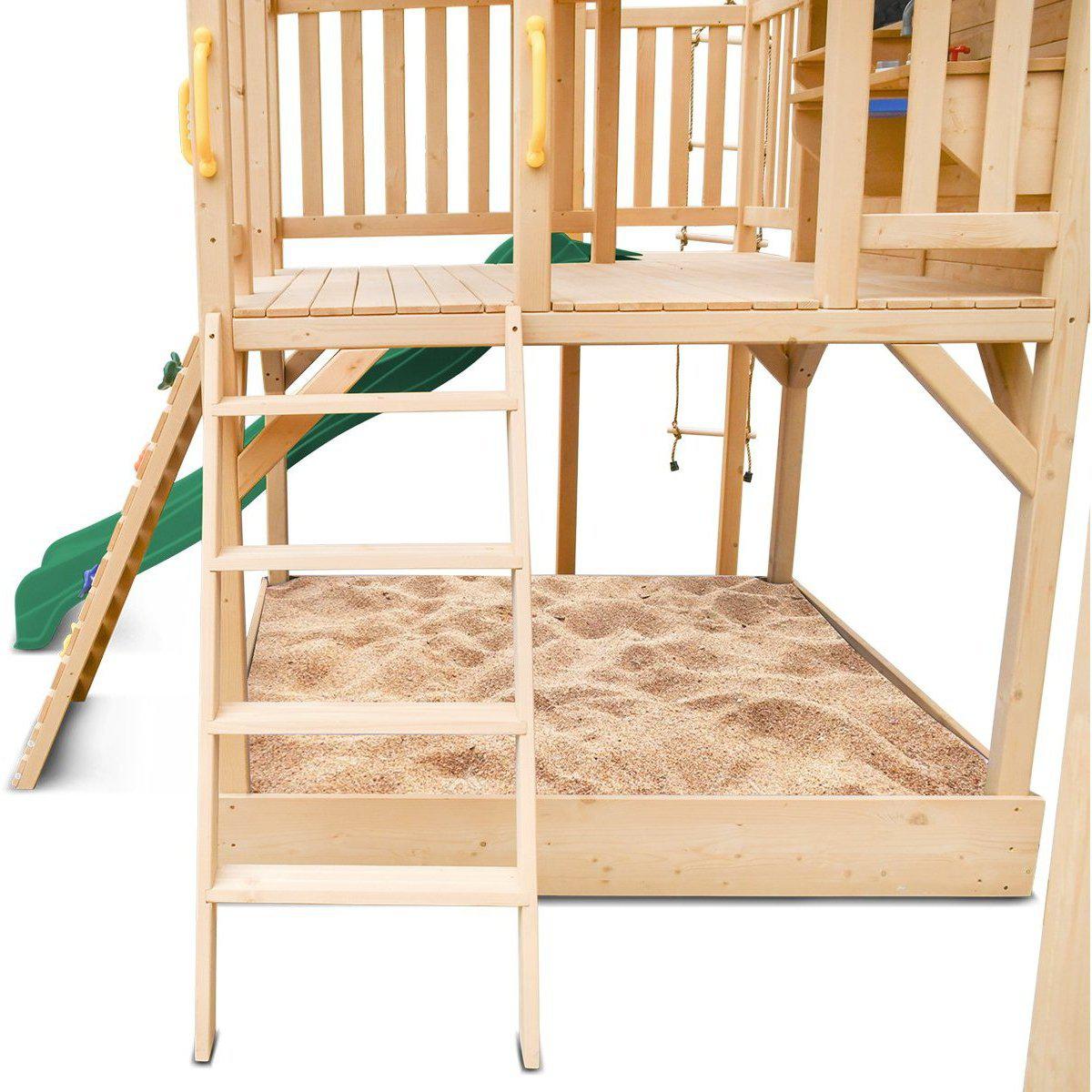 Elevate Backyard Play: Kingston Cubby House with Green Slide