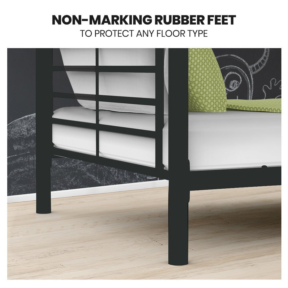 Rubber Bed Frame Feet VEVOR 14 Inch Twin Metal Bed Frame Platform
