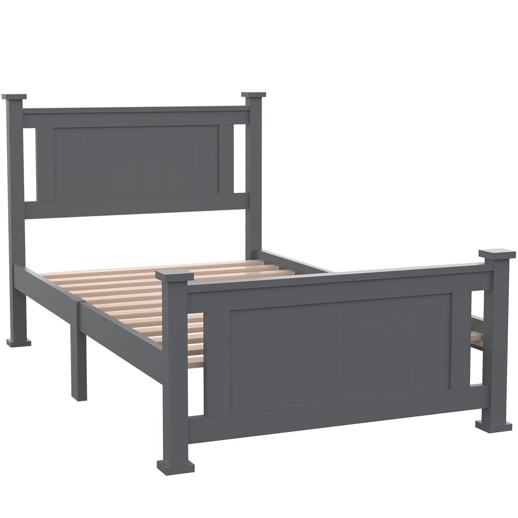 Kingston Slumber King Single Wooden Bed Frame - Front View