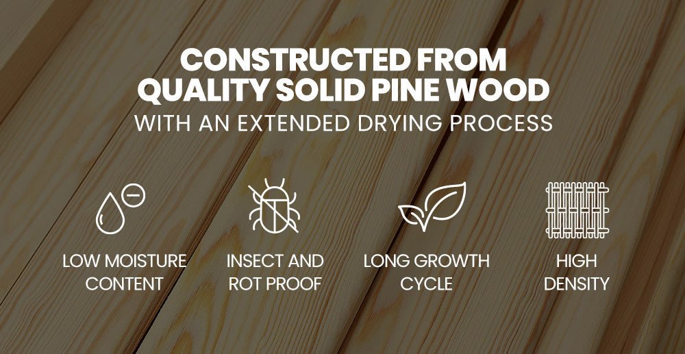 Solid pine wood construction Kingston Slumber King Single Bed Grey