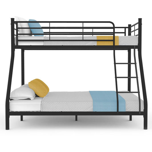 Kingston Slumber Metal Bunk Bed Frame in Dark Matte Grey for kids room sleepovers.