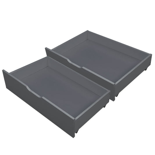 Closeup View Kingston Slumber Grey Trundle Drawers