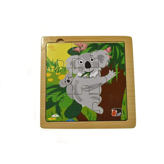 Colorful 9-piece Koala Jigsaw Puzzle for kids fun learning at home.