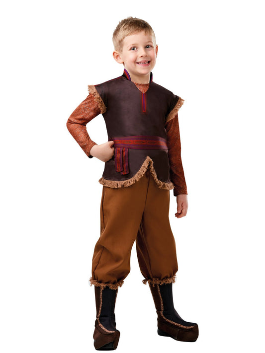 Deluxe Kristoff Frozen 2 kids costume from Disney for imaginative play at home.