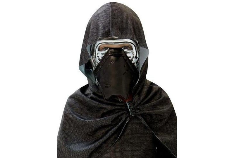 Kylo Ren child costume and mask set for Star Wars fans at home.