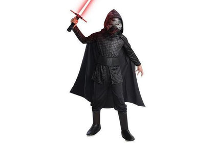 Kylo Ren costume for kids - Official Star Wars Deluxe outfit for imaginative play.