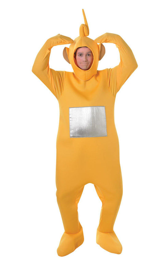 Laa-Laa adult Teletubbies costume - official yellow character design for fun childrens dress-up.