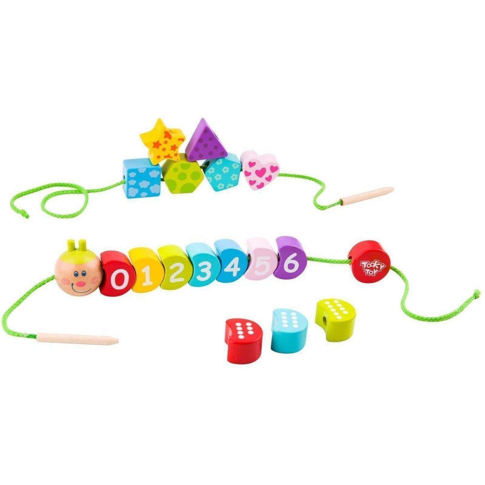 Caterpillar Lacing Toy Number and Shapes 