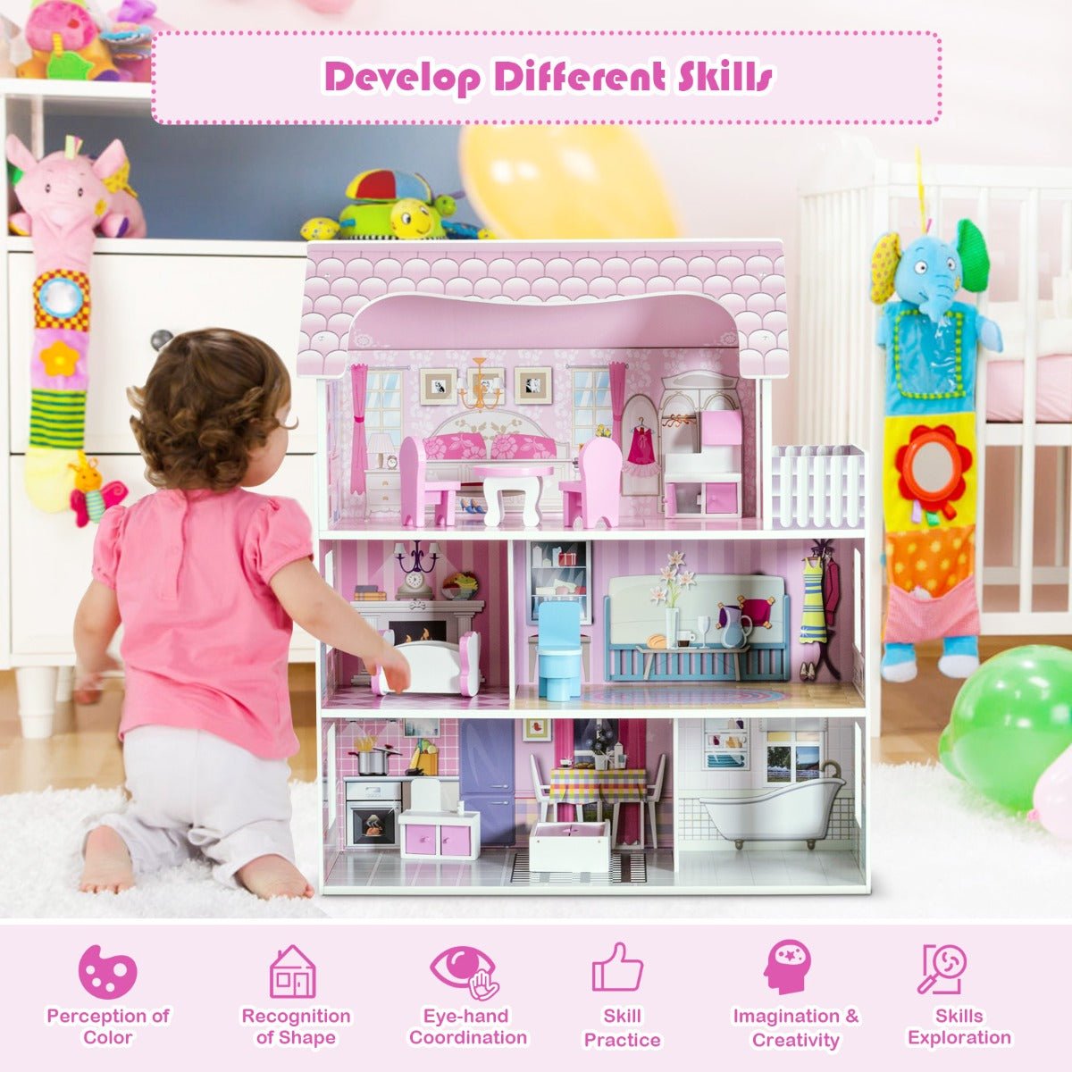Buy a Large Wooden Dollhouse in Australia - Shop Now!