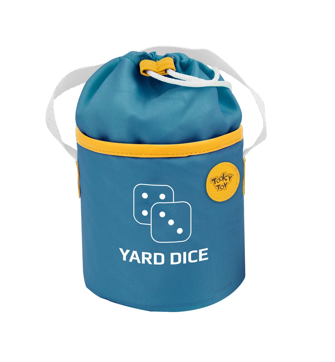 Colorful lawn game dice set for kids outdoor play, ideal for family fun in the garden.