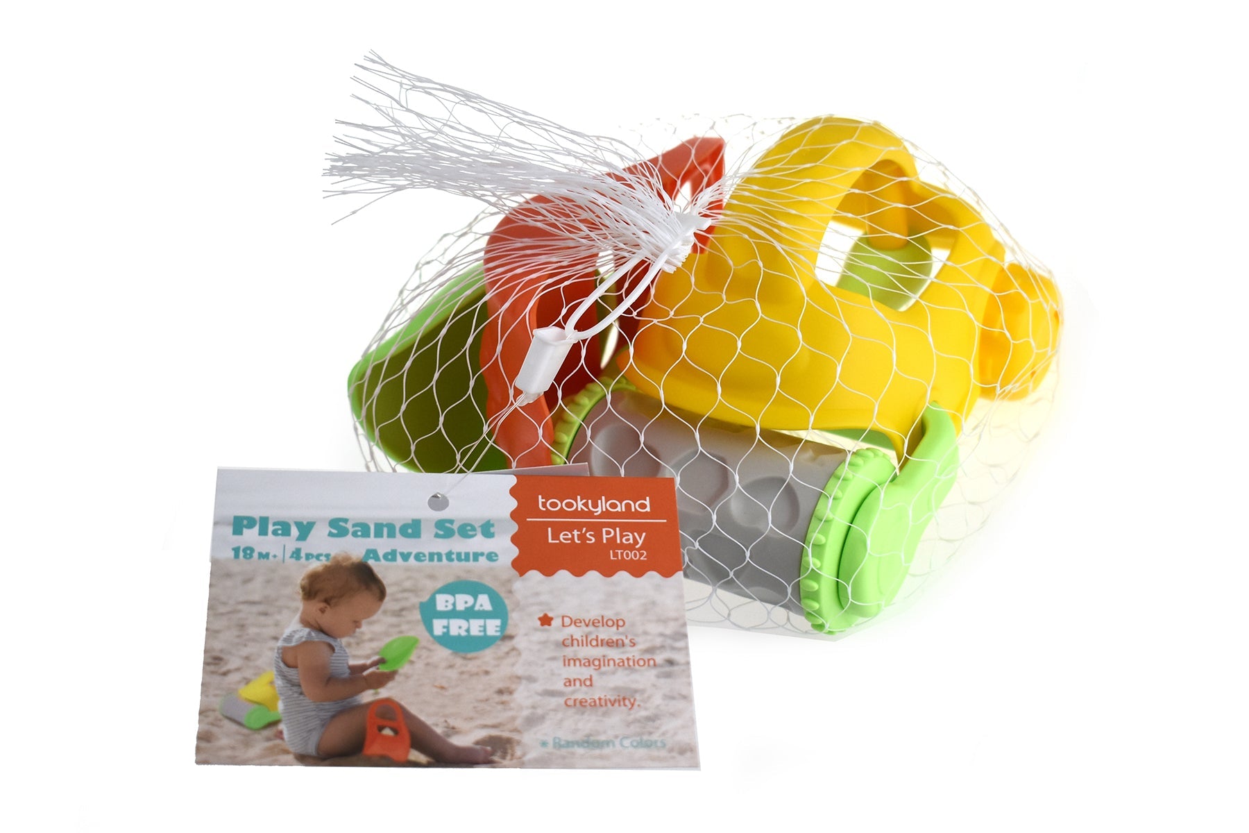Packaging of Tookyland's Let's Play Beach Toy Adventure Set