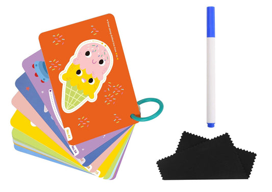 Lets Trace Flash Cards for kids - Shapes tracing activity set for home learning.