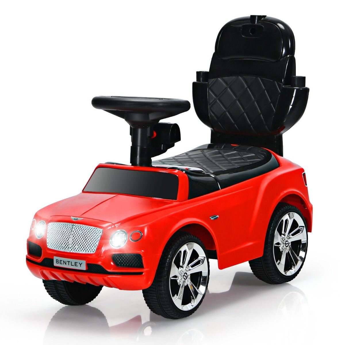 Licensed Bentley Ride On Push Car: Red colour, Canopy