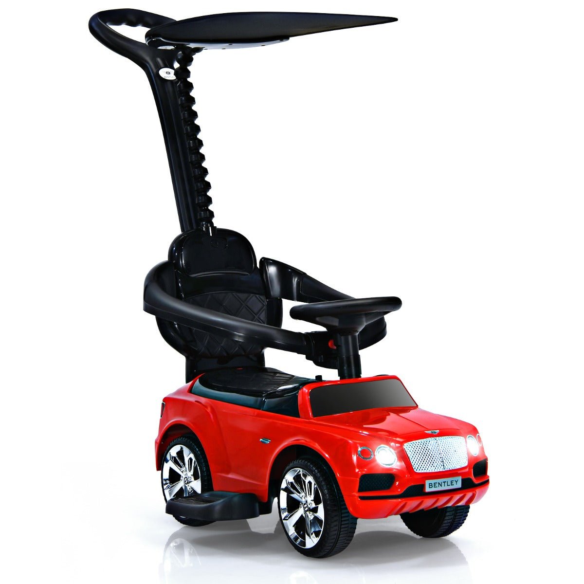 Licensed Kids Ride On Car: Bentley Push Car with Canopy