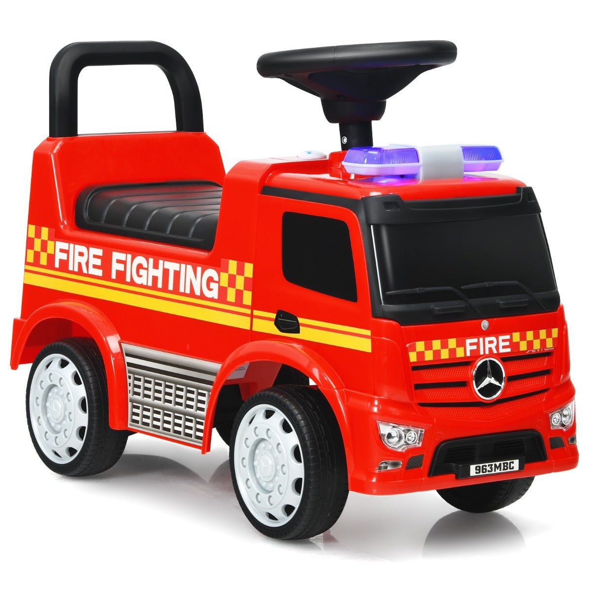 Storage-Packed Ride: Licensed Mercedes Benz Kids Ride On Car for Toddlers