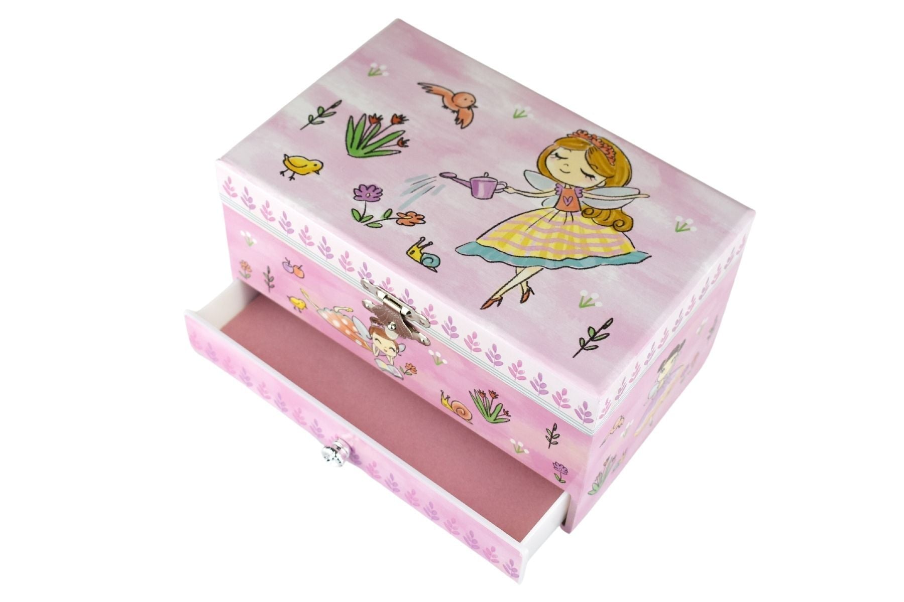 Overhead View of Lilly Fairy Heirloom Music Box