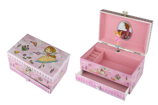 Lilly Fairy Heirloom Music Jewellery Box Front View