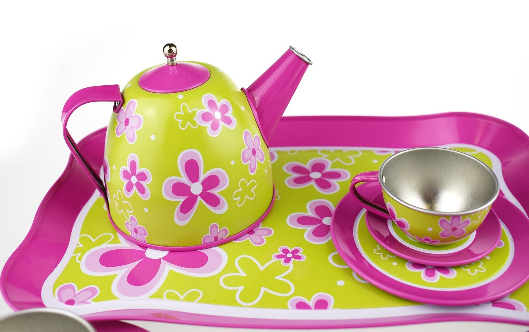 Lime Green Picnic Tea Set for Little Hosts