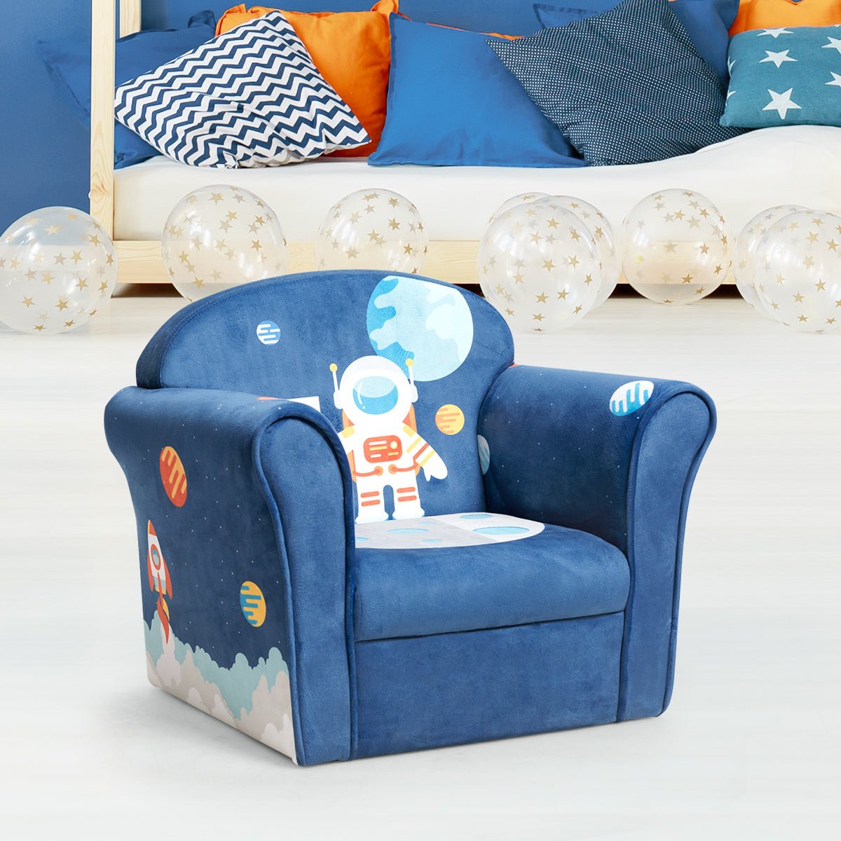Baby Room Kids Sofa: Embrace Comfort and Style with Wooden Frame