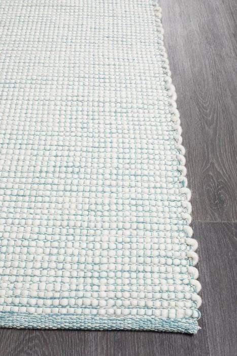 MODERN Loft Stunning Wool Turquoise Floor Rug