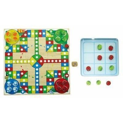 Tin Box Game Luco and Tic Tac Toe for Kids 