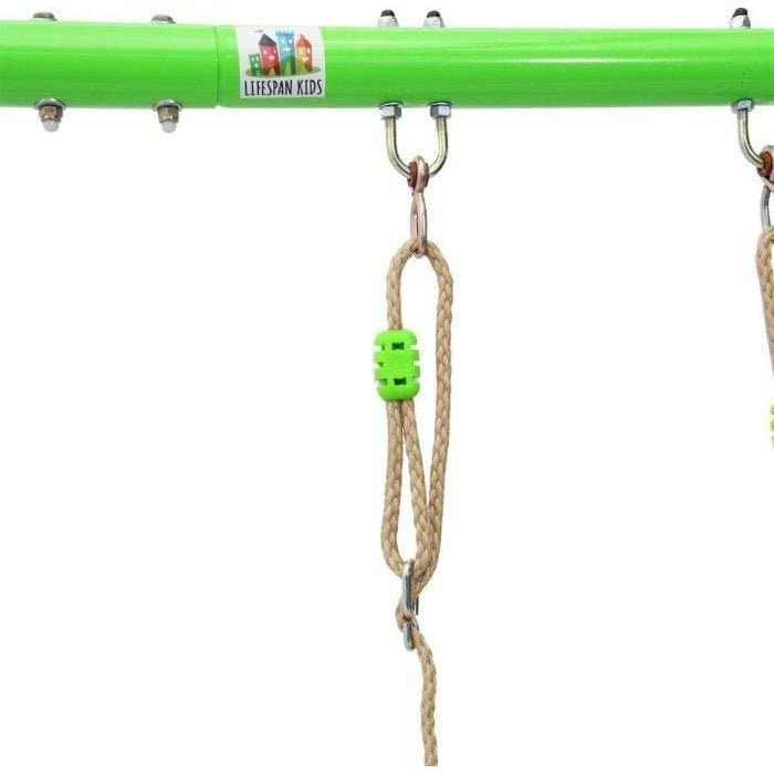 Discover Lifespan Kids Lynx Metal Swing Set with Slide: Swing and Slide Combo